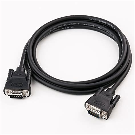DTECH DB9 to DB9 RS232 Serial Cable Male to Male Null Modem Cord Cross ...