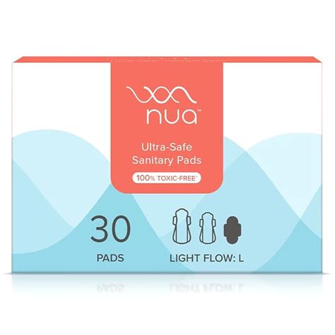 Buy Nua Ultra-Safe Sanitary Pads For Women | 30 Ultra Thin Pads | Light ...