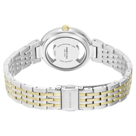 Buy Online Kenneth Cole Quartz Analog Golden Dial Two Toned Stainless ...