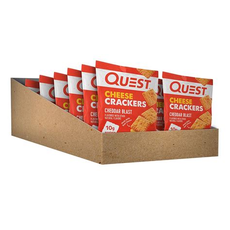 Buy Quest Nutrition Cheese Crackers, Cheddar Blast, High Protein, Low ...