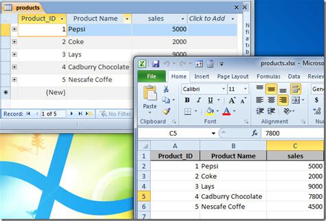 Export Excel to Access Database 的图像结果
