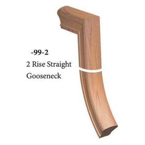 7799 2 Rise Straight Gooseneck Handrail Fitting | USA-Made Stair Parts ...