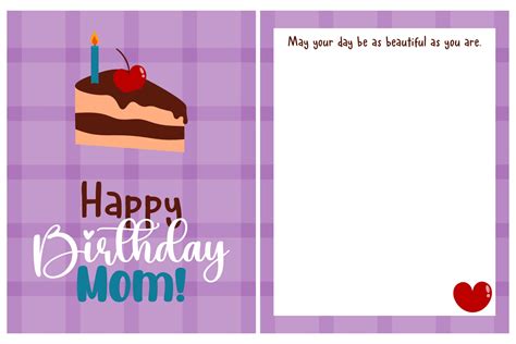Birthday Cards For Mom - 10 Free PDF Printables | Printablee