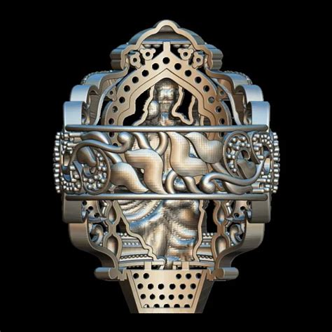 Divine Sai Baba 3D Model Ring - Spiritual Jewelry