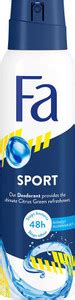 FA Sport Citrus Green Refreshment Deodorant Spray - 200ml Deodorant ...