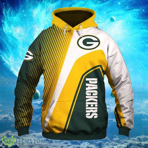 Green Bay Packers Logo NFL Football Hoodies Full Over Print - YesItCustom