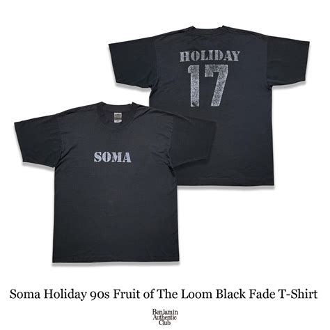 Soma Holiday 17 Fruit of The Loom 90s Black Fade Tee | BENJAMIN ...