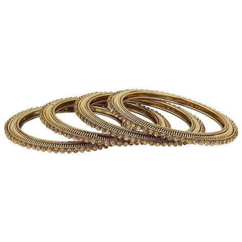 Sukriti Indian Handcrafted Gold tone Gold Bangles Party wear Jewelry f ...