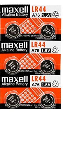 Genuinebattery Maxell LR44 Battery, 1.5V Micro Alkaline Button Coin ...