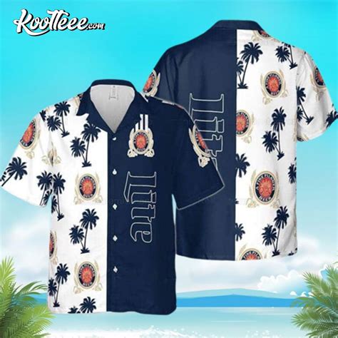Miller Lite Beer Beach Summer Hawaiian Shirt