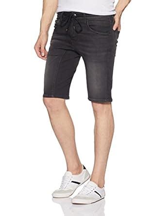 Jack & Jones Men's Regular Fit Cotton Shorts (1964532005_12133452_Black ...