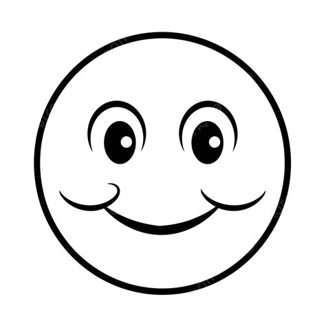 Big Happy Face Coloring Page Printable