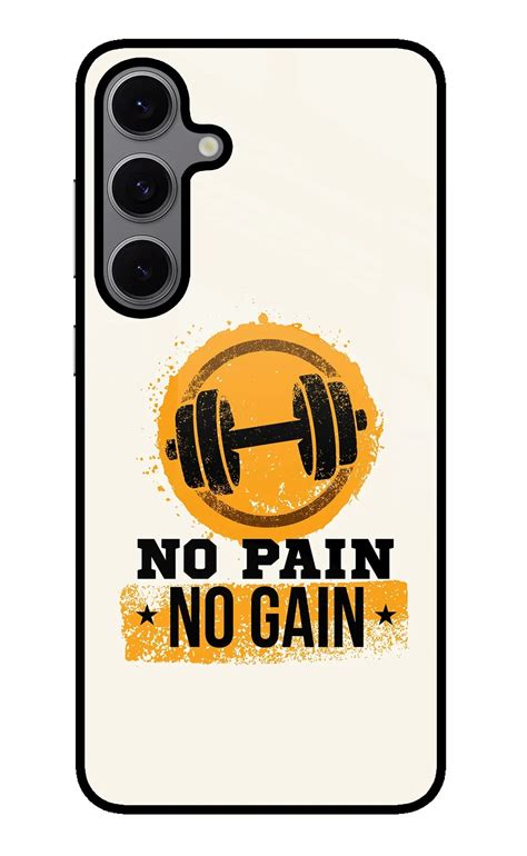 Buy Now No Pain No Gain Glass Case for Samsung S24 FE 5G Online | Casekaro