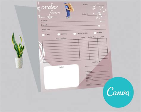 Image result for Order Form Layout