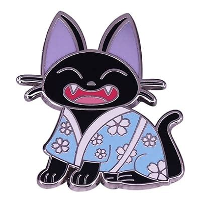 Spectre Pins Anime Jiji Kimono Cat Enamel Pin | Ubuy India