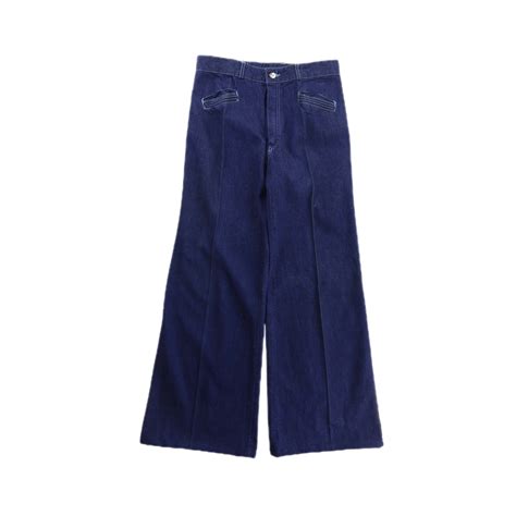 【FIFTY-FIFTY】DEADSTOCK buggy flare denim pants made in France -8494- | cv