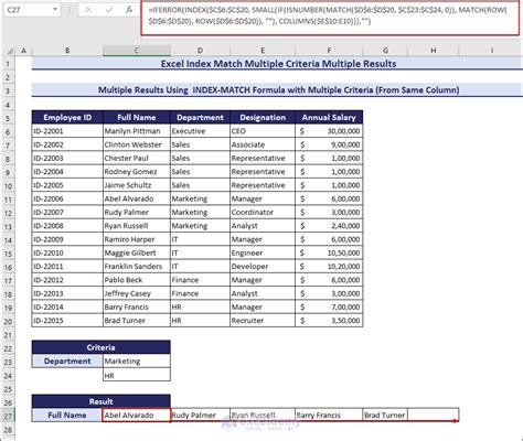 Excel Search for Multiple Search Values Index Small 的图像结果