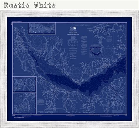 NEUSE RIVER, North Carolina - 2018 Nautical Chart Blueprint
