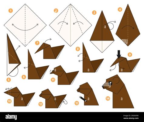 Image result for Origami Bear Tutorial