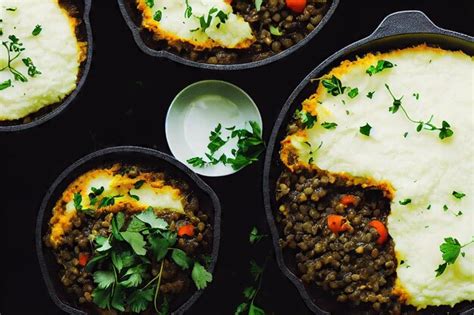 Shepherds pie in section with ground beef and potatoes | Premium Photo