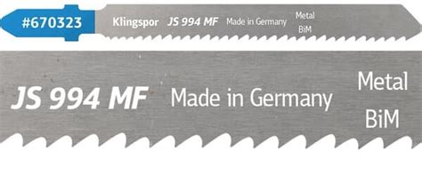 JS 994 MF Special — Bi-metal jigsaw blade milled, wavy for Sheet metal ...