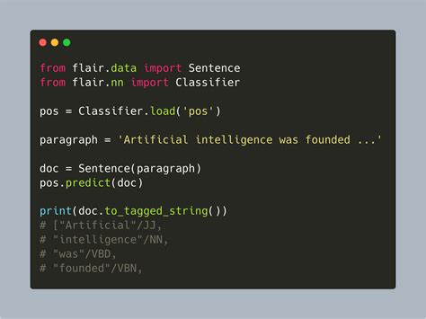 Python NLP Library: Flair | Admantium