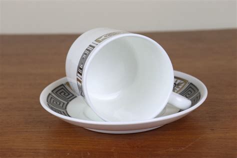 ウェッジウッド アジア カップ＆ソーサー デュオ ASIA ブラック黒 WEDGWOOD イギリス ヴィンテージ 陶磁器 つ269 | epoca