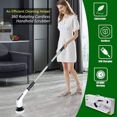 Buy Electric Spin Scrubber, FARI Cordless Cleaning Brush with 7 ...