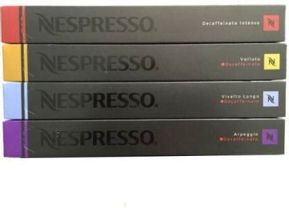 Nespresso Decaffeinated Intenso Volluto Vivalto Lungo Arpeggio Capsules ...