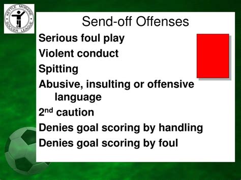 Fouls and Misconduct Association Football 的图像结果
