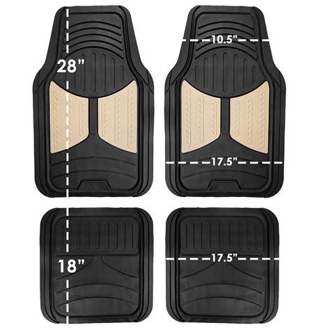 FH Group Automotive Floor Mats - Heavy-Duty Monster Eye Rubber Floor ...