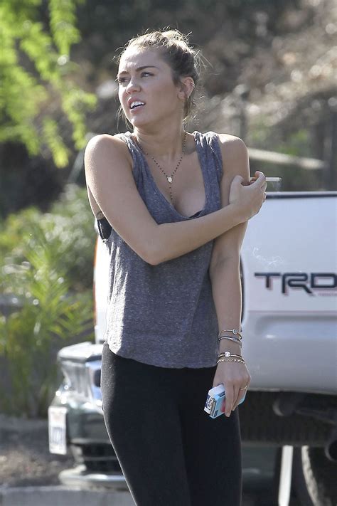 Miley Cyrus Smoking in Toluca Lake – HawtCelebs
