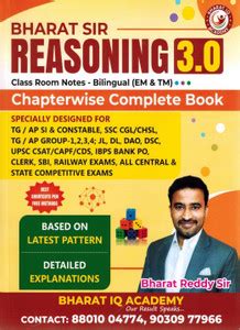Reasoning 3.0 By BHARAT SIR ( Classroom Notes - Chapterwise Complete ...