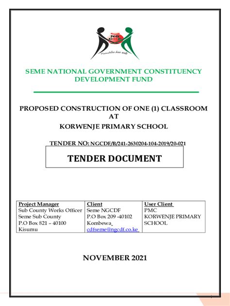 Fillable Online Korwenje Primary School North Central Seme, Kombewa Fax ...