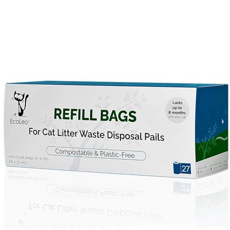 EcoLeo Refill Bags, Compatible with Litter Genie, Litter Champ and ...