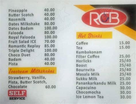 Menu at Raaman Coffee Bar, Padur