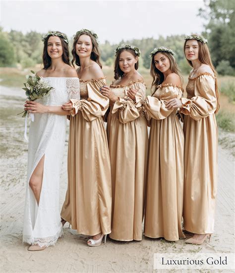 Gold Bridesmaid Dress