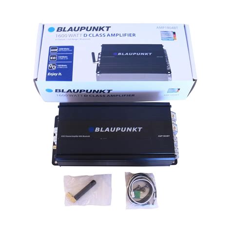 BLAUPUNKT AMP1804BT Car Audio 4-Channel Class D Amplifier 1600W with ...