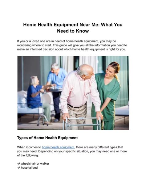PPT - Home Health Equipment Near Me: What You Need to Know PowerPoint ...