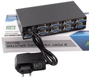 LipiWorld 200MHZ 8 Port VGA Single CPU to Multiple Monitors VGA Video ...