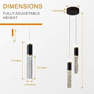Led Pendant Light,Crystal Modern Led Kitchen Island | Ubuy India