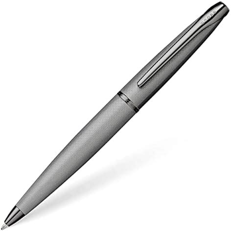 Cross ATX Sandblasted Titanium Gray Ballpoint Pen with Polished ...