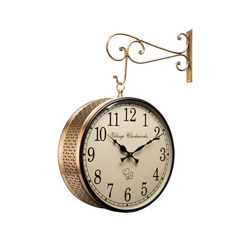 Buy Kamdhenu art and craft Railway Clock Station Vintage Analog Clock ...