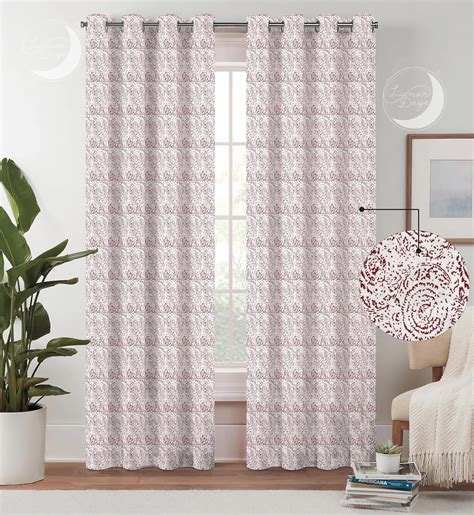 Buy Lunar Days Moon Light Curtains 7 Feet Long | Door Window Curtain ...