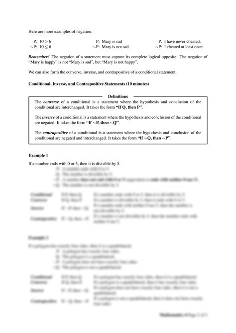 SOLUTION: Slg m4 1 2 1 conditional converse inverse contrapositive and biconditional statements ...