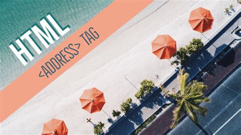 Address Tag in HTML 的图像结果