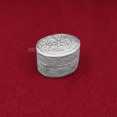 Buy Small Sindoor Dibbi (Container) in Pure Silver