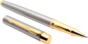 Ledos Luoshi 297 Neptune Grey With Golden Arrow Clip Roller Ball Pen ...