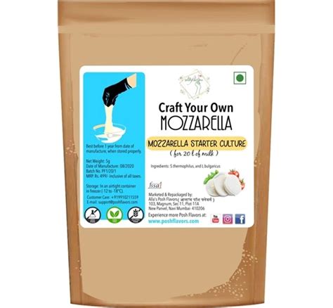 Buy Mozzarella Cheese Culture Online from Alla's Posh Flavors at Best Price