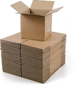 JIA INDUSTRIES 5X5X5 inch corrugated brown boxes - 3 ply BROWN Pack of ...
